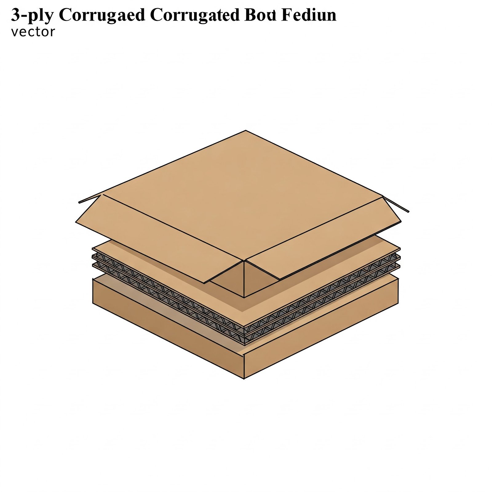 Corrugated Box 3-Ply